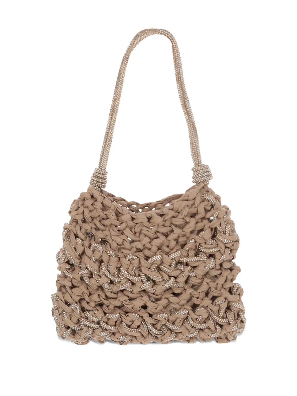 Mela Victory handle shoulder bag - Beige