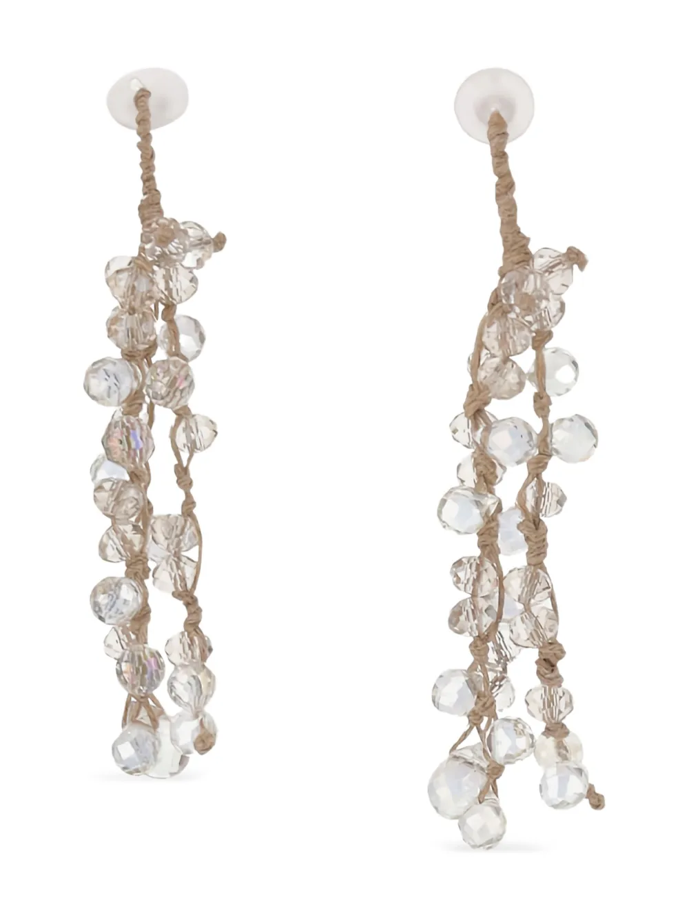 Mela beaded earrings - Toni neutri