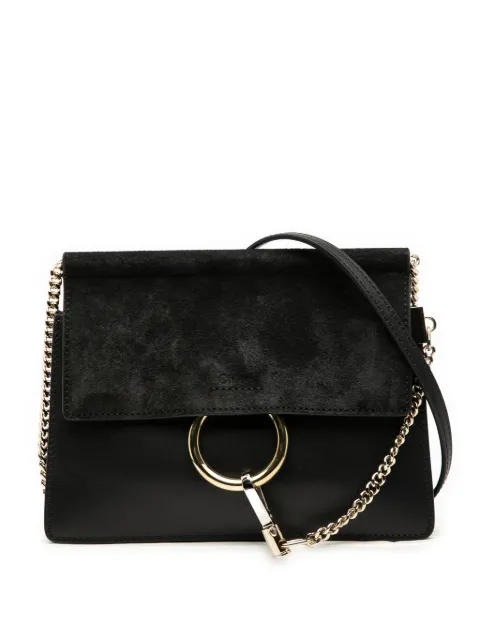 Chloé Pre-Owned 2010-2025 Small Calfskin and Suede Faye crossbody bag