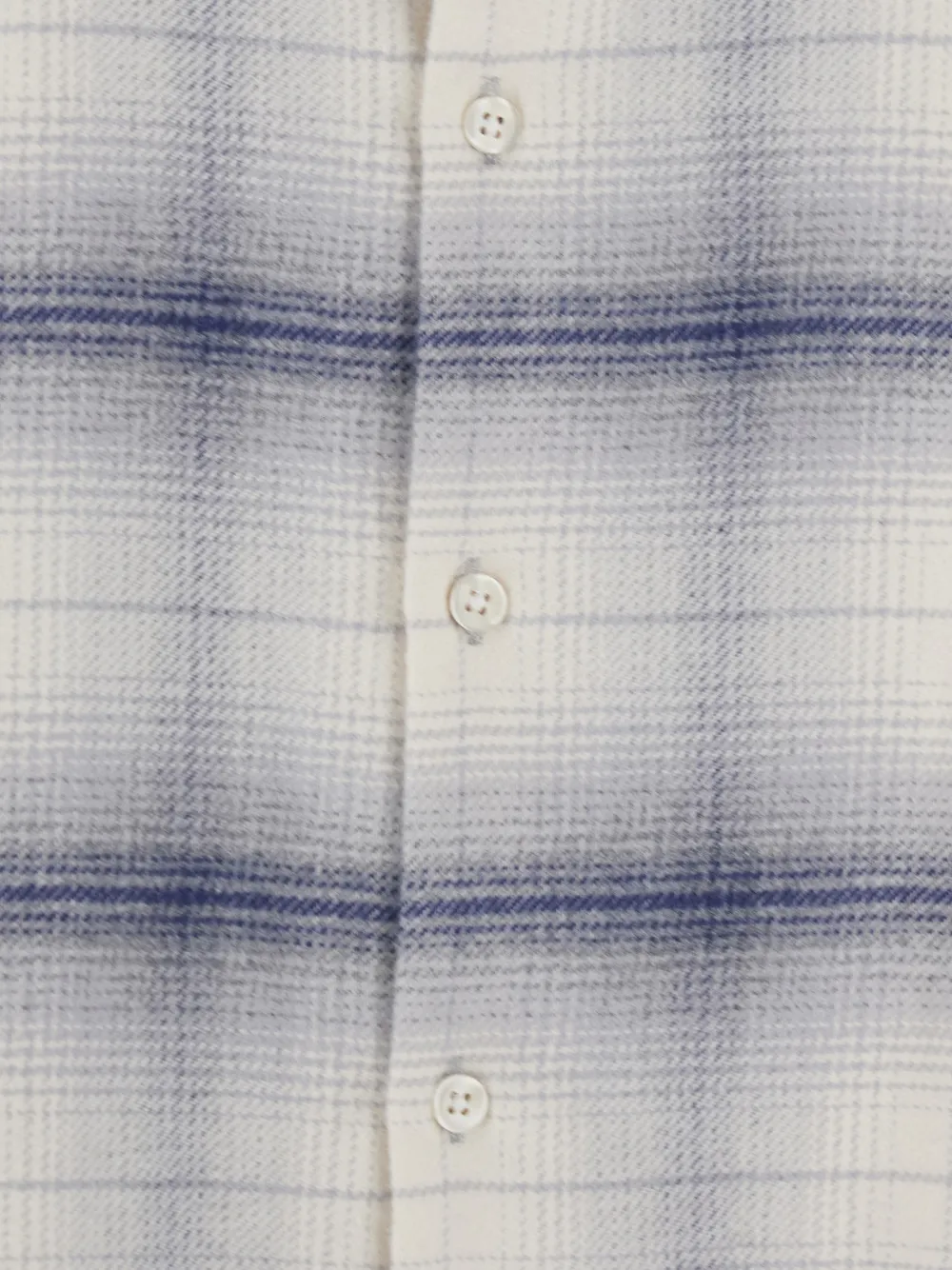  Won Hundred Classic-collar Check Shirt - Neutrals 