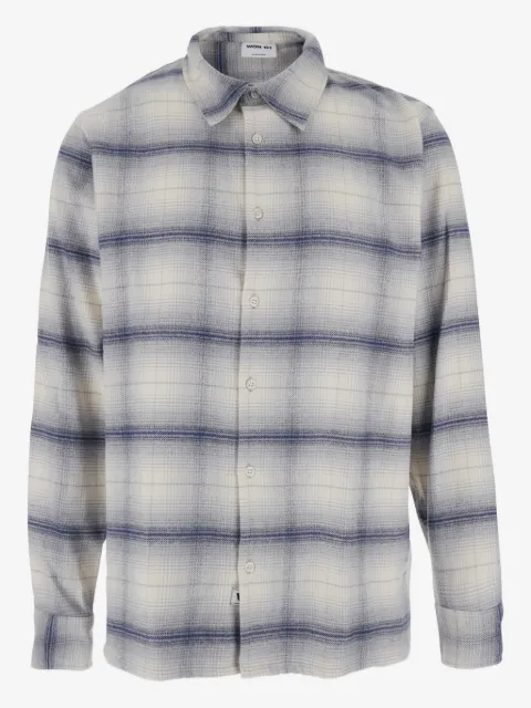 Won Hundred classic-collar check shirt