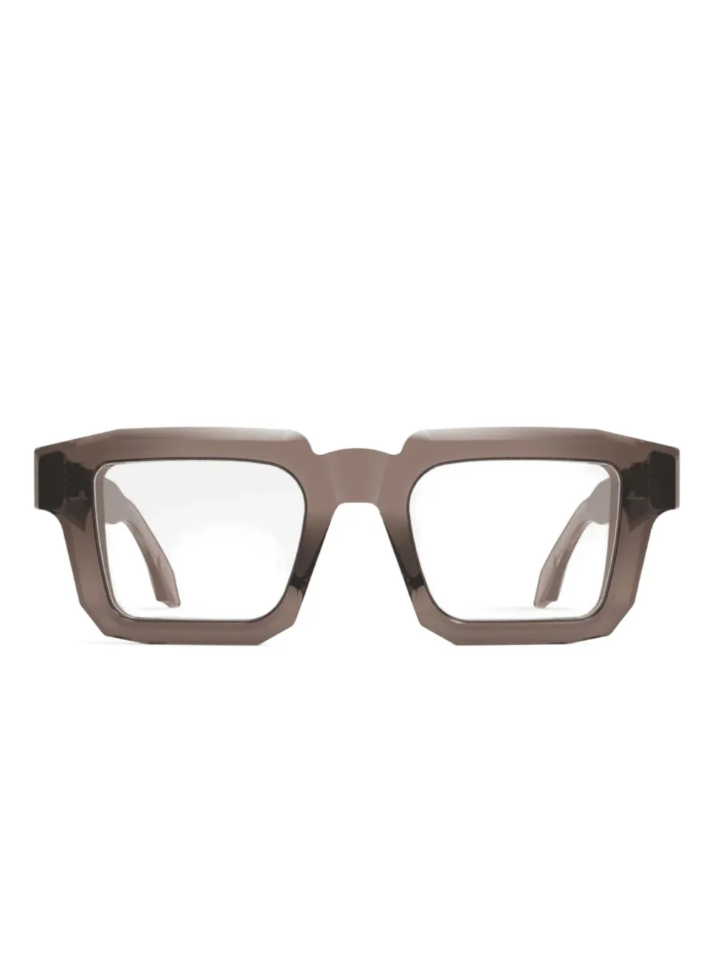 pugnale Smooth rectangle-frame glasses | Brown | Image 1
