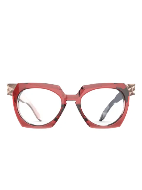 pugnale Savage studded geometric glasses