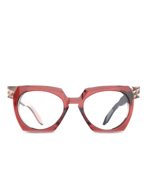 pugnale Savage studded geometric glasses