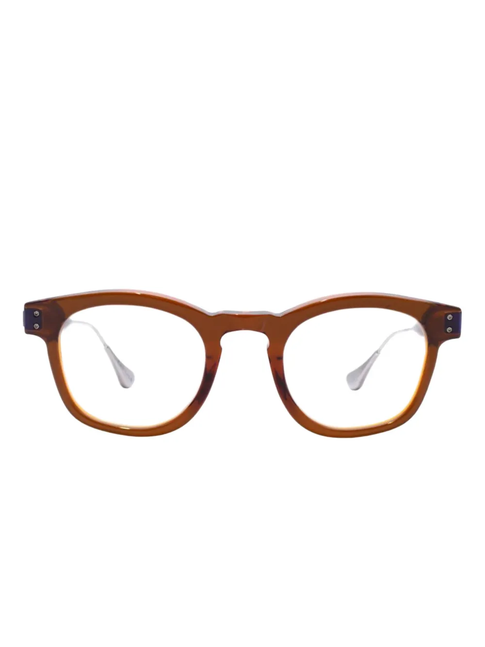 pugnale Nelson round-frame glasses | Brown | Image 1