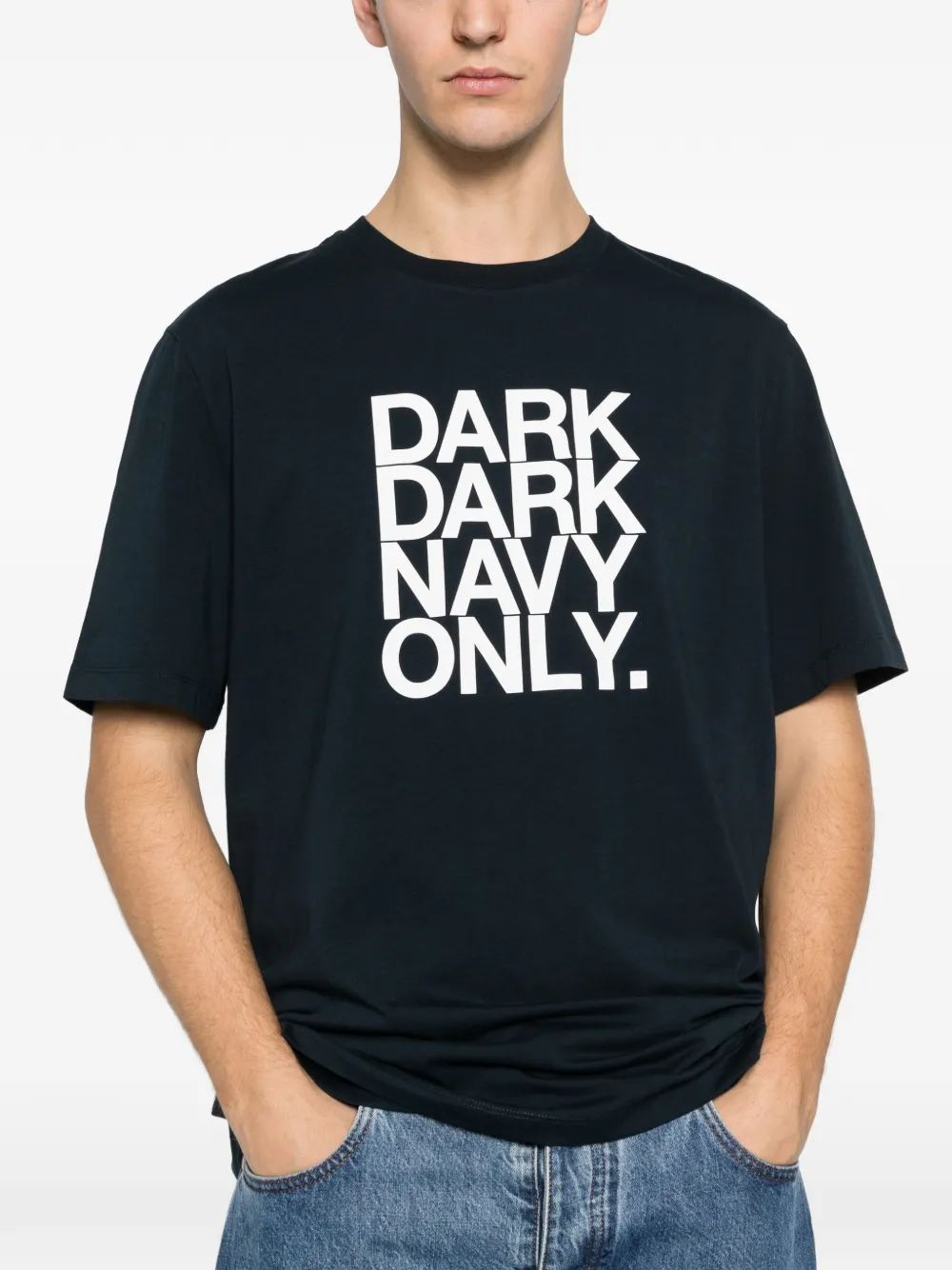 A.P.C. T-shirt met print Blauw