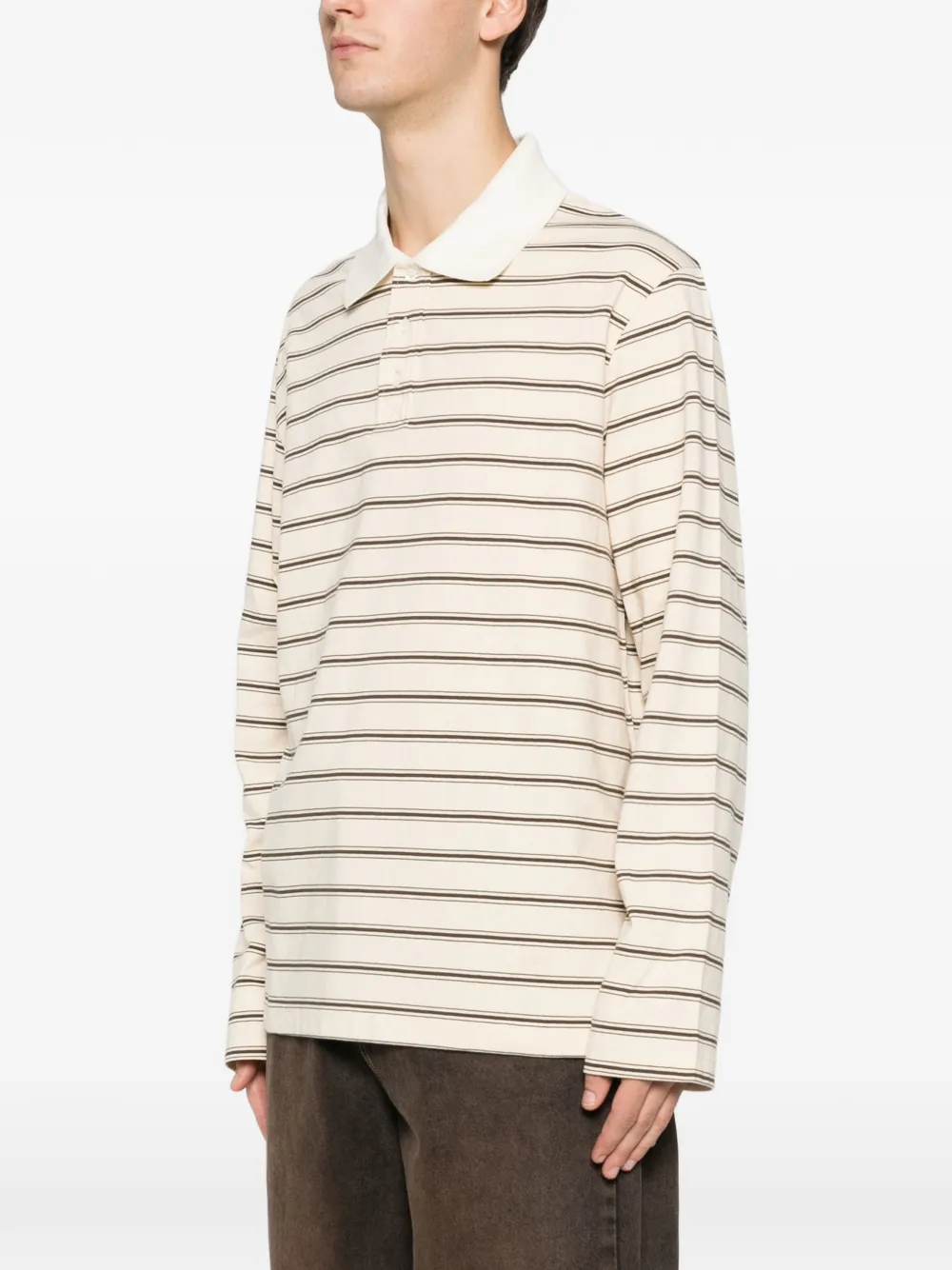  A.p.c. Polo A Rayas - Neutro 