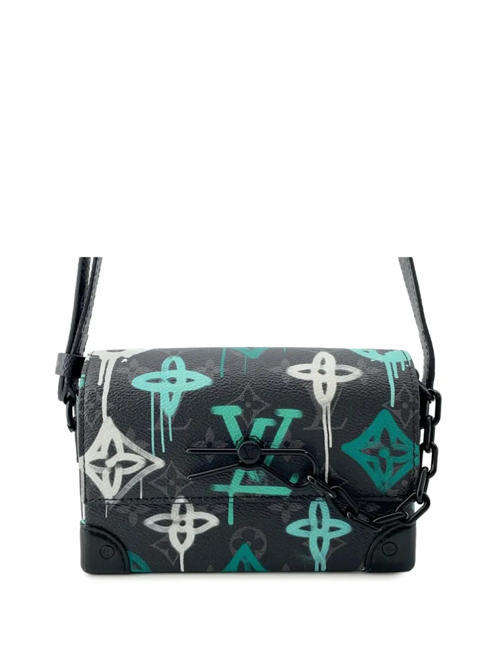 Louis Vuitton Pre-Owned 2021-2025 Monogram Eclipse Steamer Wearable Wallet crossbody bag | Black | Image 1