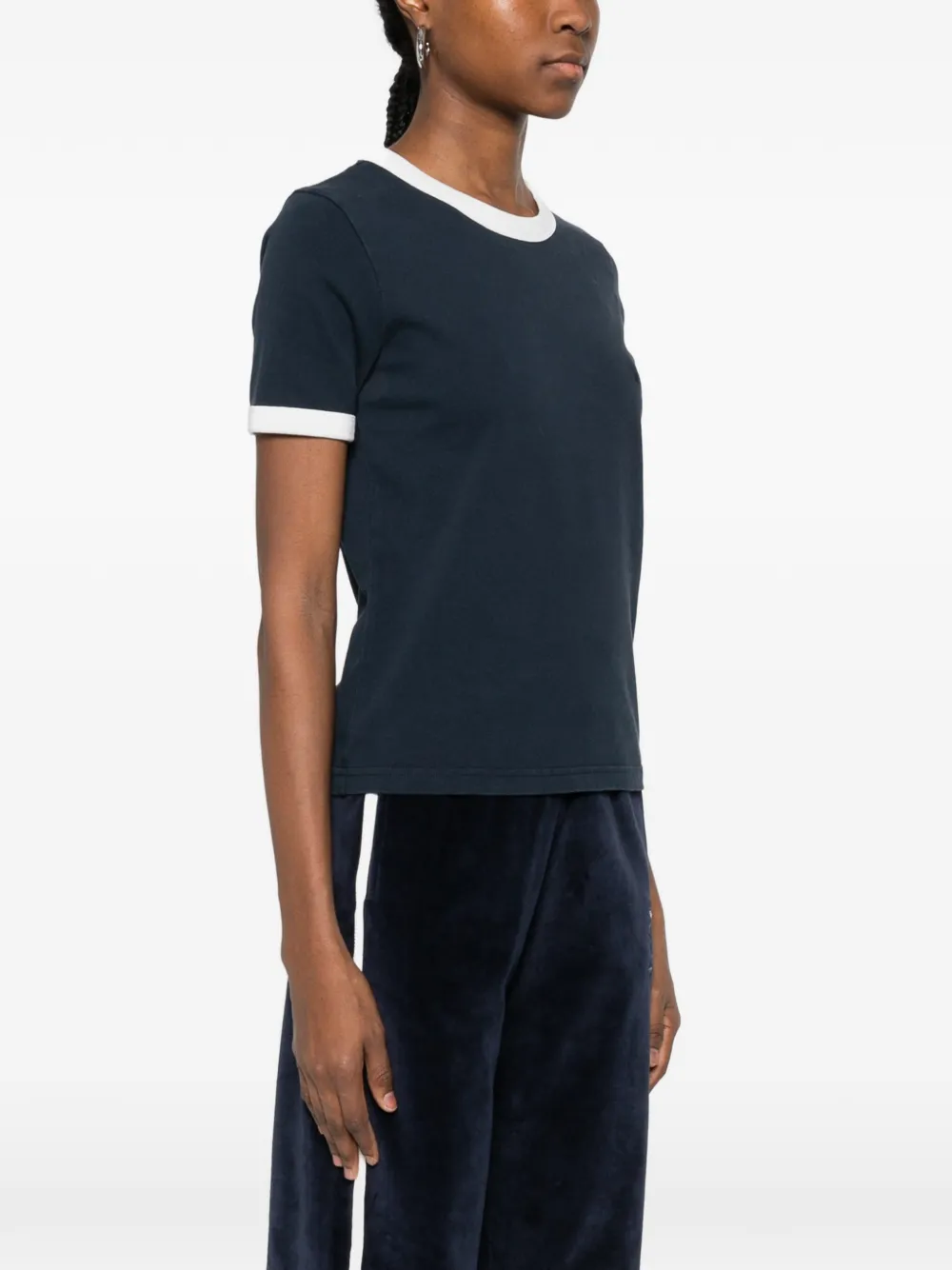  A.p.c. Contrasting-trims T-shirt - Blue 