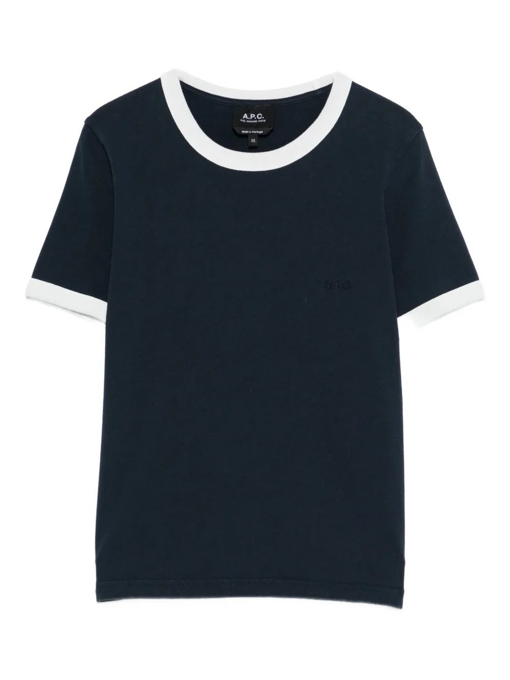 A.P.C. contrasting-trims T-shirt | Blue | Image 1