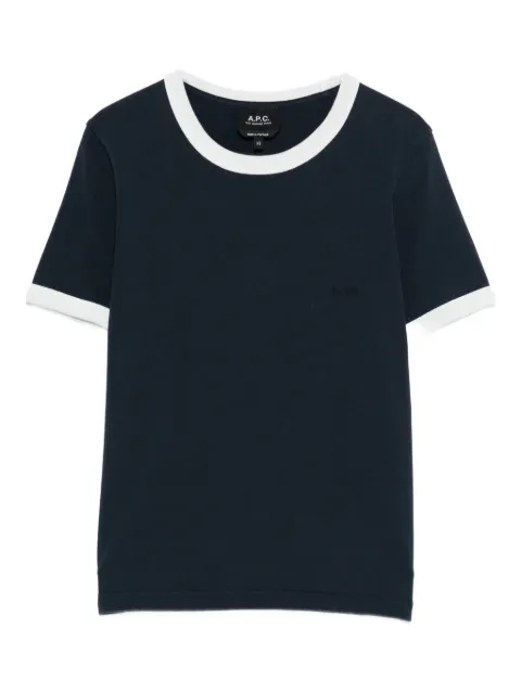 A.P.C. contrasting-trims T-shirt