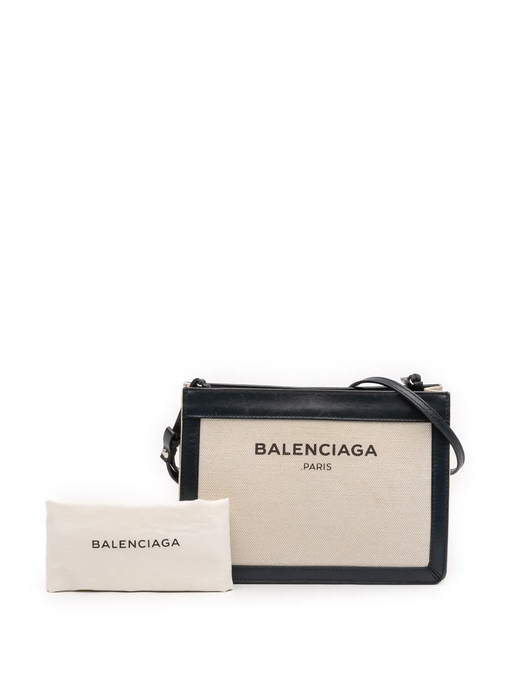 2016 Canvas Navy Pochette Crossbody Bag