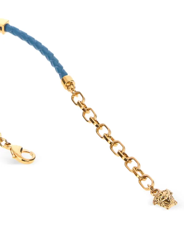 Versace レザー ブレスレット | ゴールドトーン | FARFETCH JP