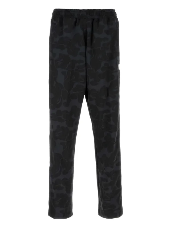 A BATHING APE® カモフラージュ トラックパンツ | ブラック | FARFETCH JP