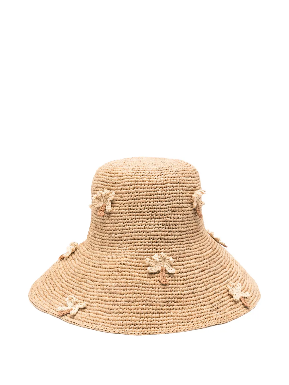 Alanui palm-applique hat - Beige