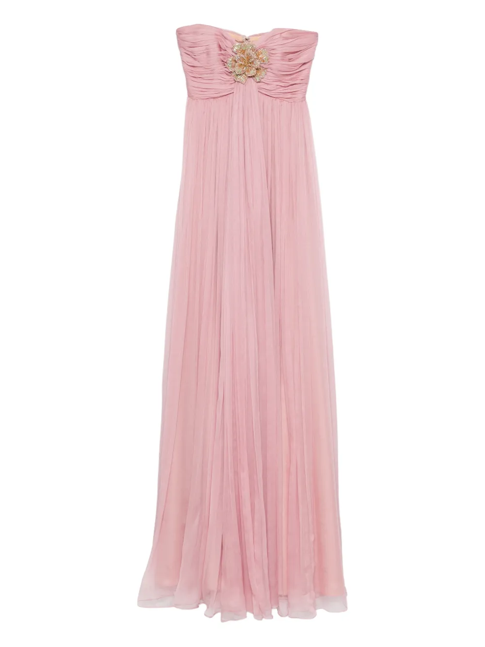 M.Marquise Ines floral-appliqué maxi dress | Pink | Image 1