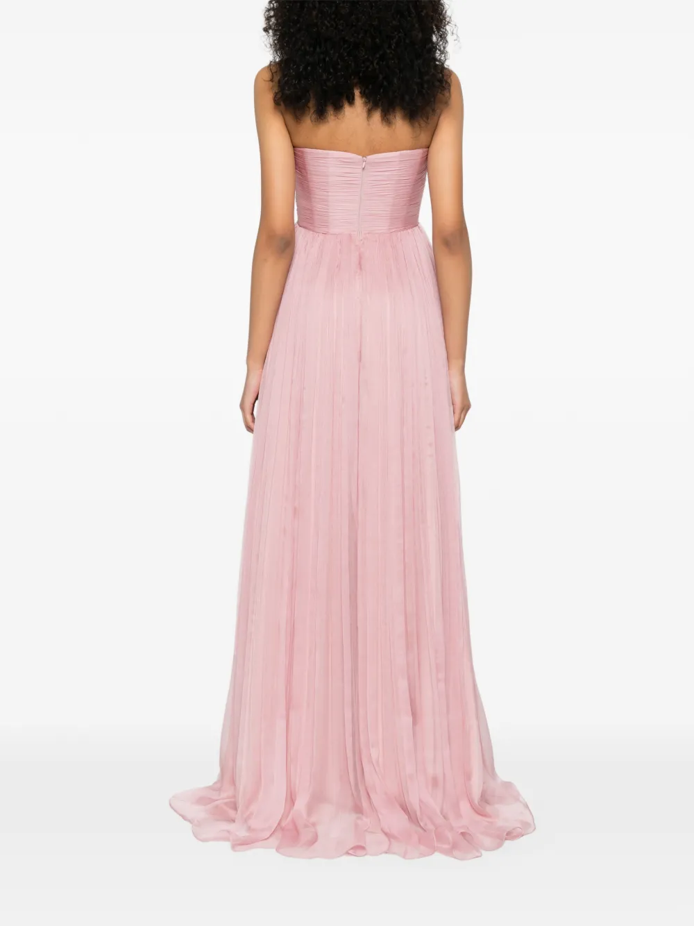 M.Marquise Ines maxi-jurk met bloem-applicatie Roze