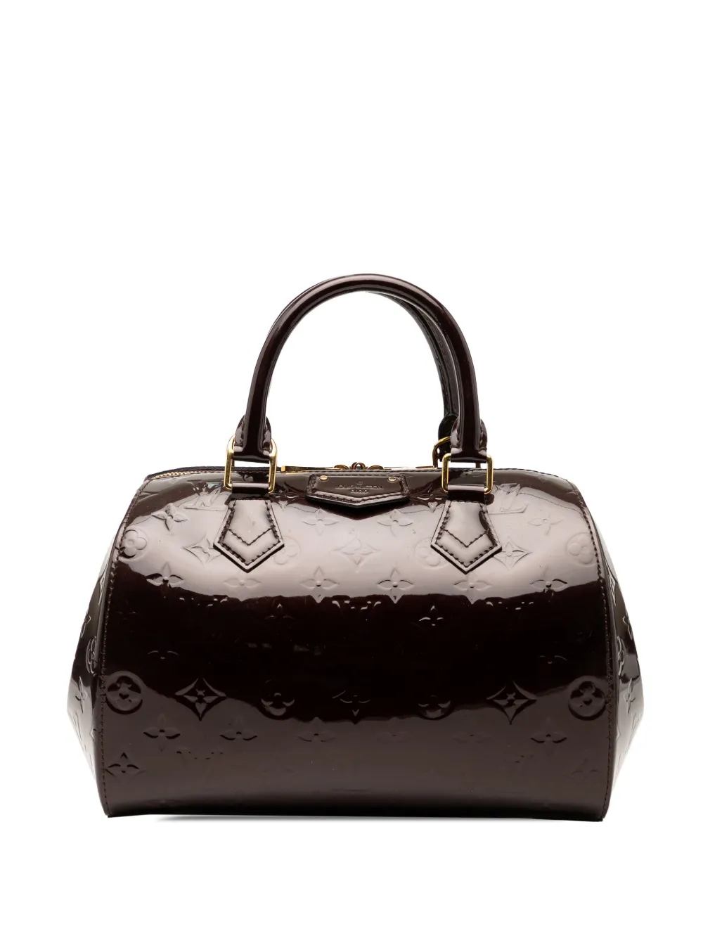 Pre-owned Louis Vuitton 2013 Monogram Vernis Montana Satchel In Purple