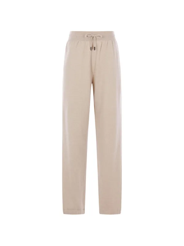 Loro Piana Drawstring-fastening Track Pants in Neutrals