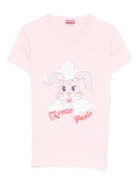 Kenzo Winter Holidays rabbit-graphic T-shirt