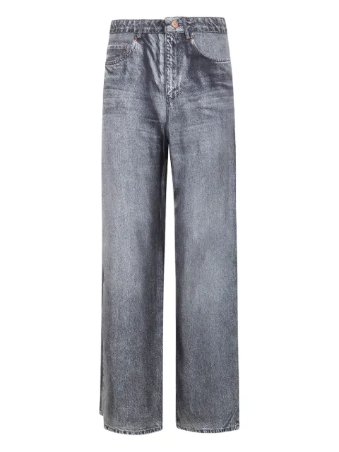 Pierre-Louis Mascia faded faux denim trousers