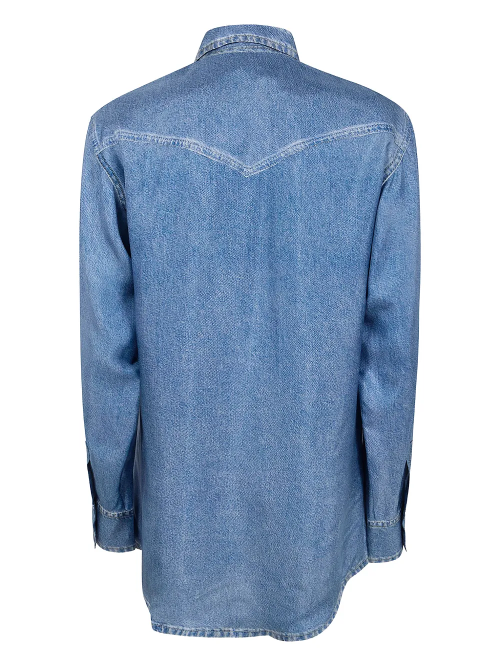  Pierre-louis Mascia Buttoned Pocket Silk Shirt - Blue 