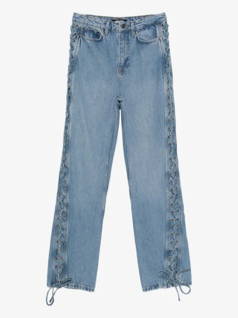 ROTATE BIRGER CHRISTENSEN lace-up jeans