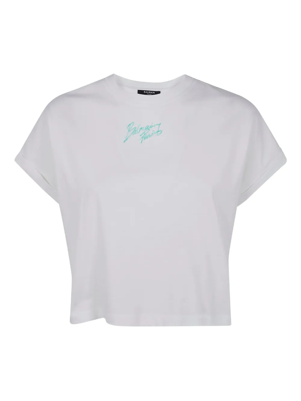 Balmain logo-print T-shirt - Bianco