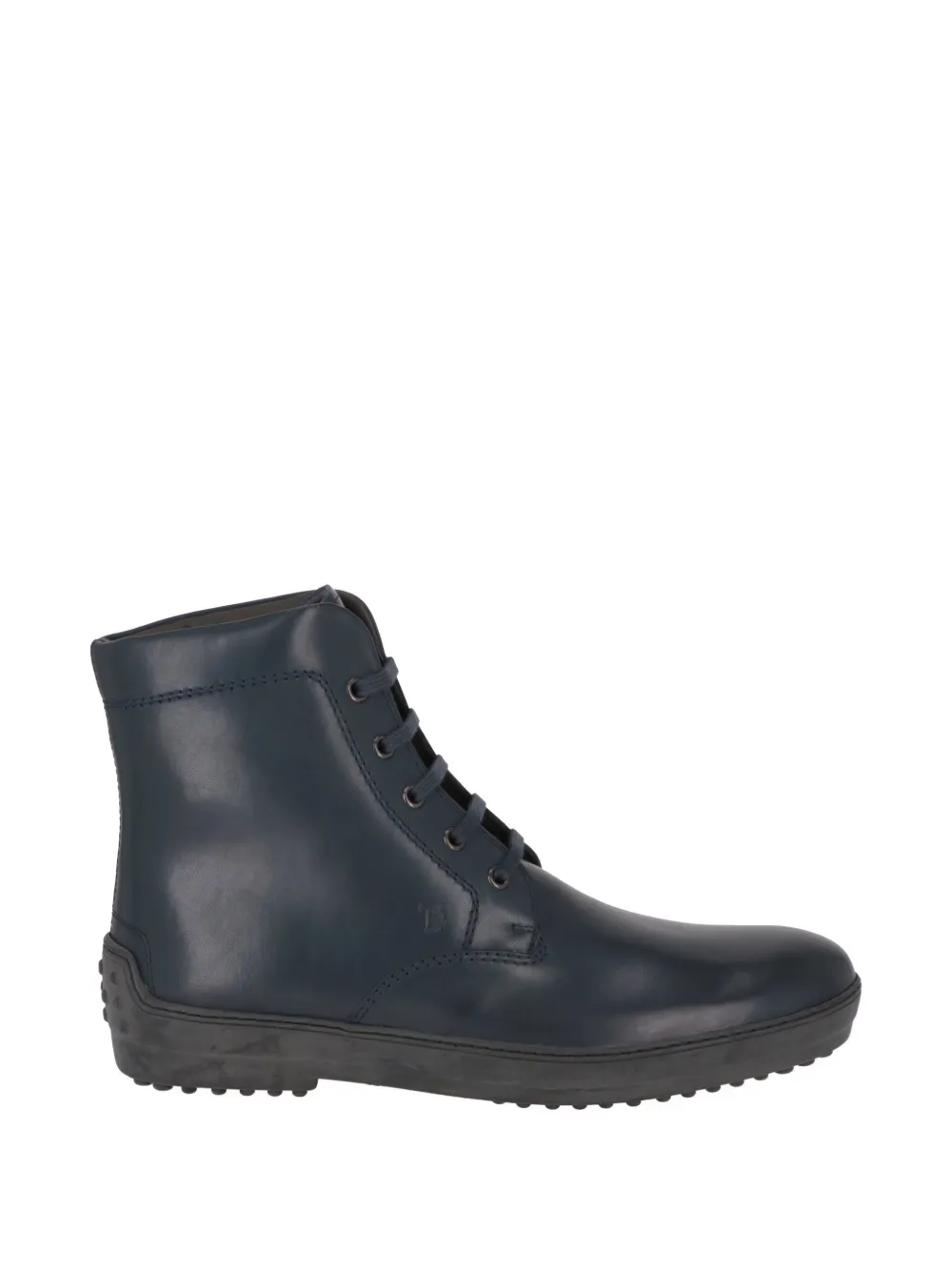 Tod's lace-up leather ankle boots Blauw