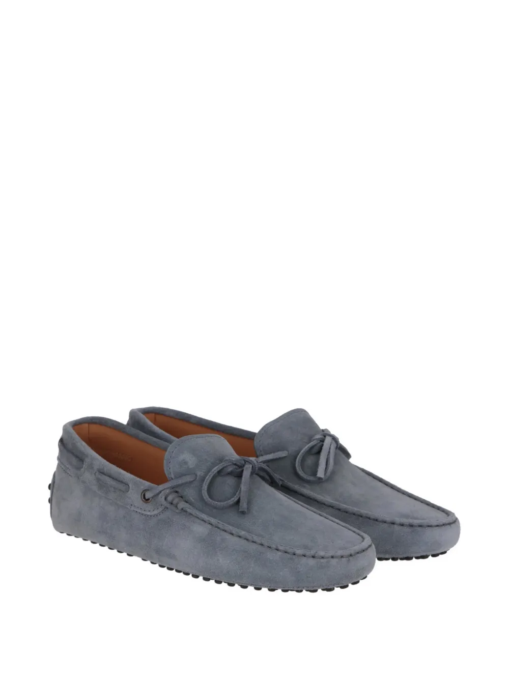 Tod's bow-detail boat shoes Blauw