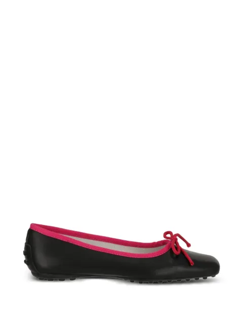 Tod's Kids bow-detail Gommino ballet flats