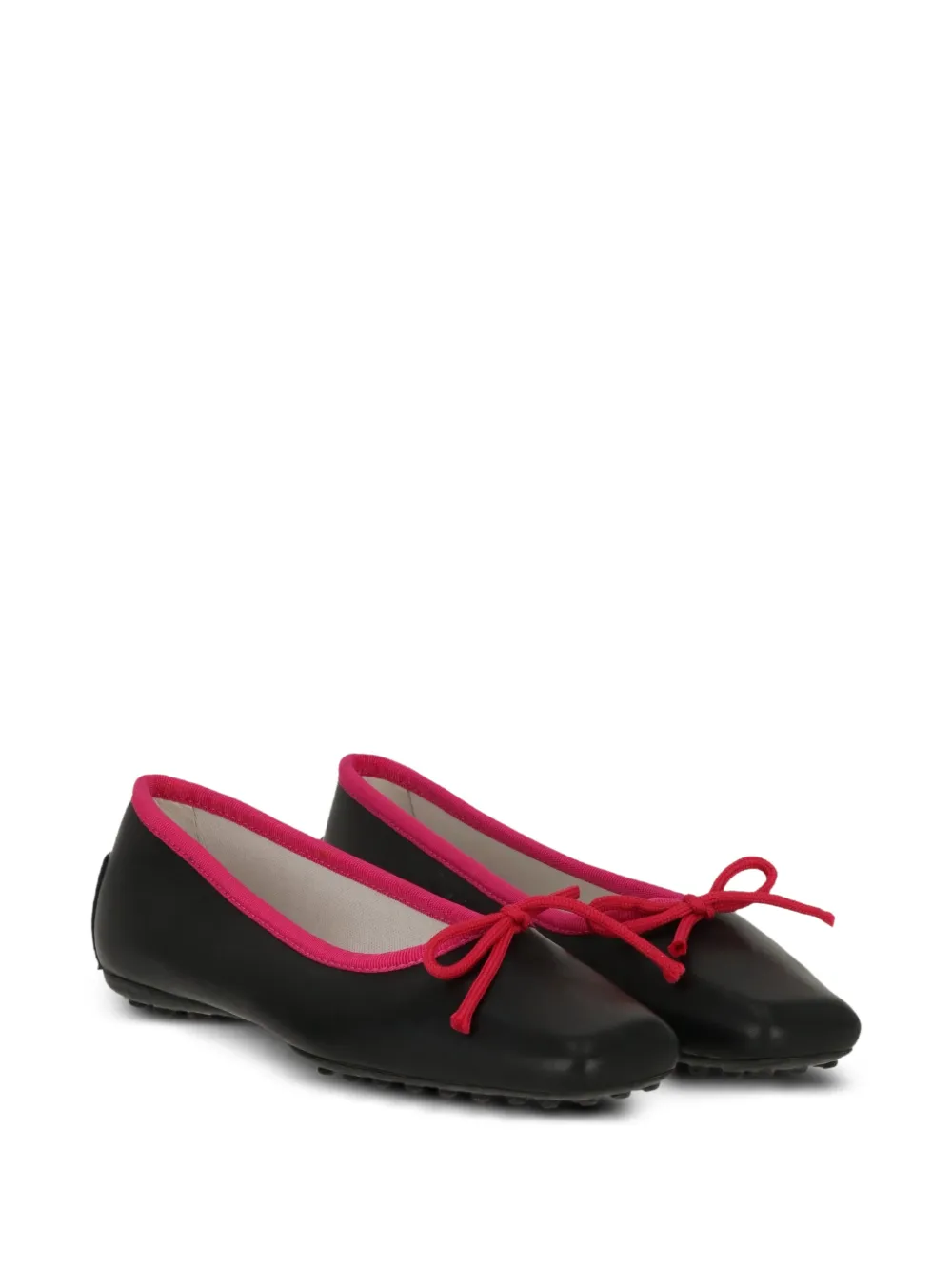 Tod's Kids bow-detail Gommino ballet flats Zwart