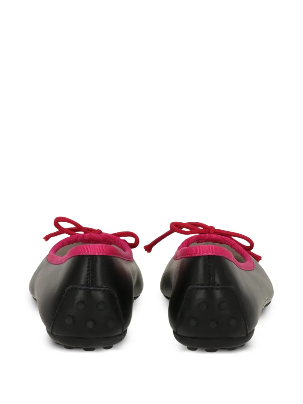 Tod's Kids bow-detail Gommino ballet flats Zwart