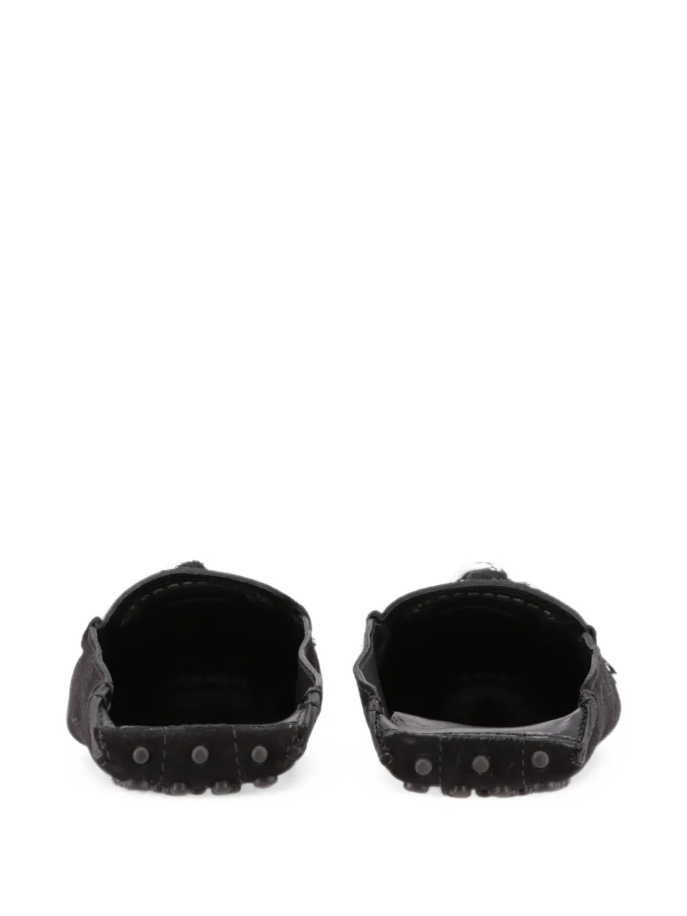 Tod's tassel suede loafers Zwart