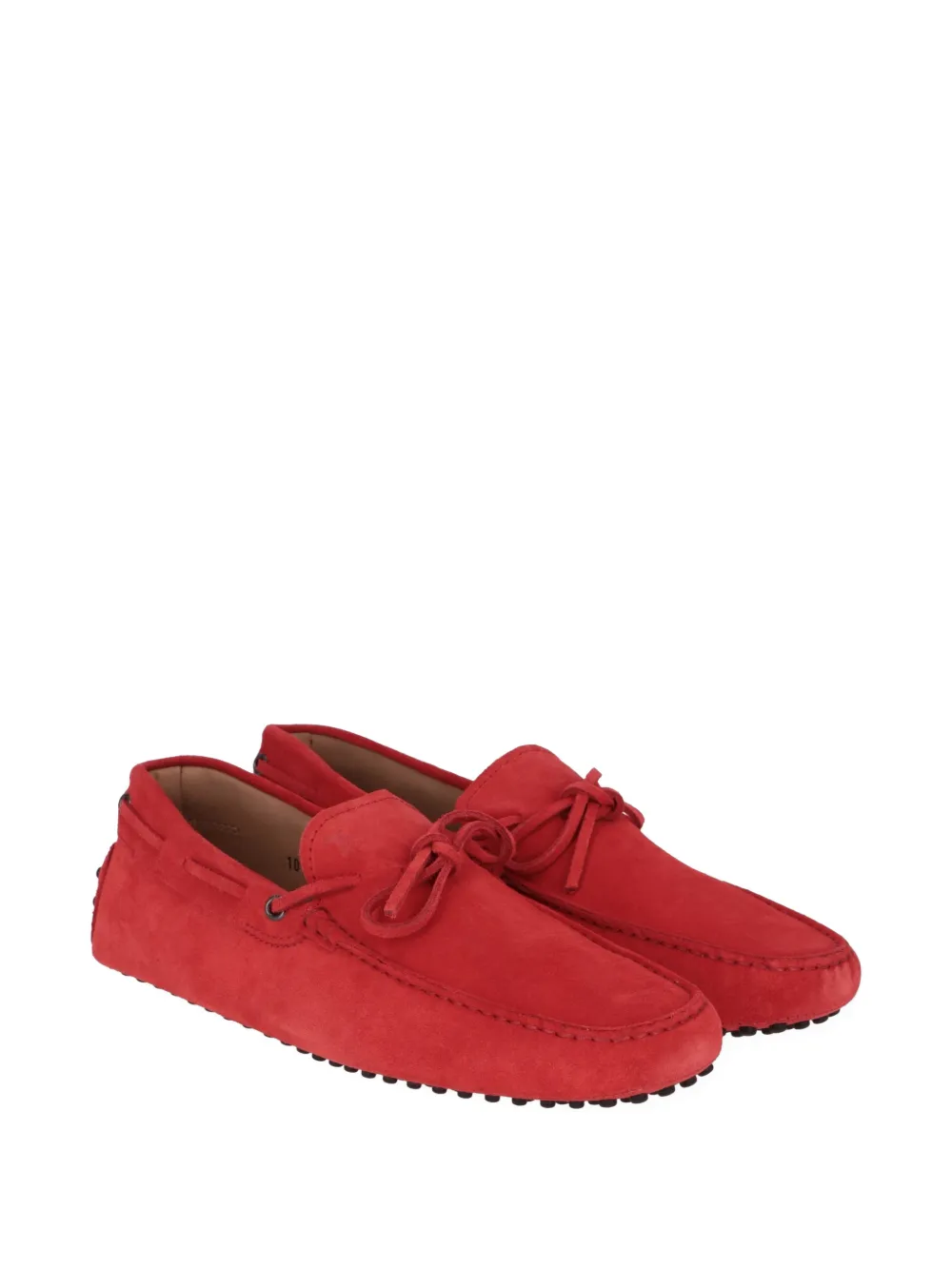 Tod's Gommino suede loafers Rood