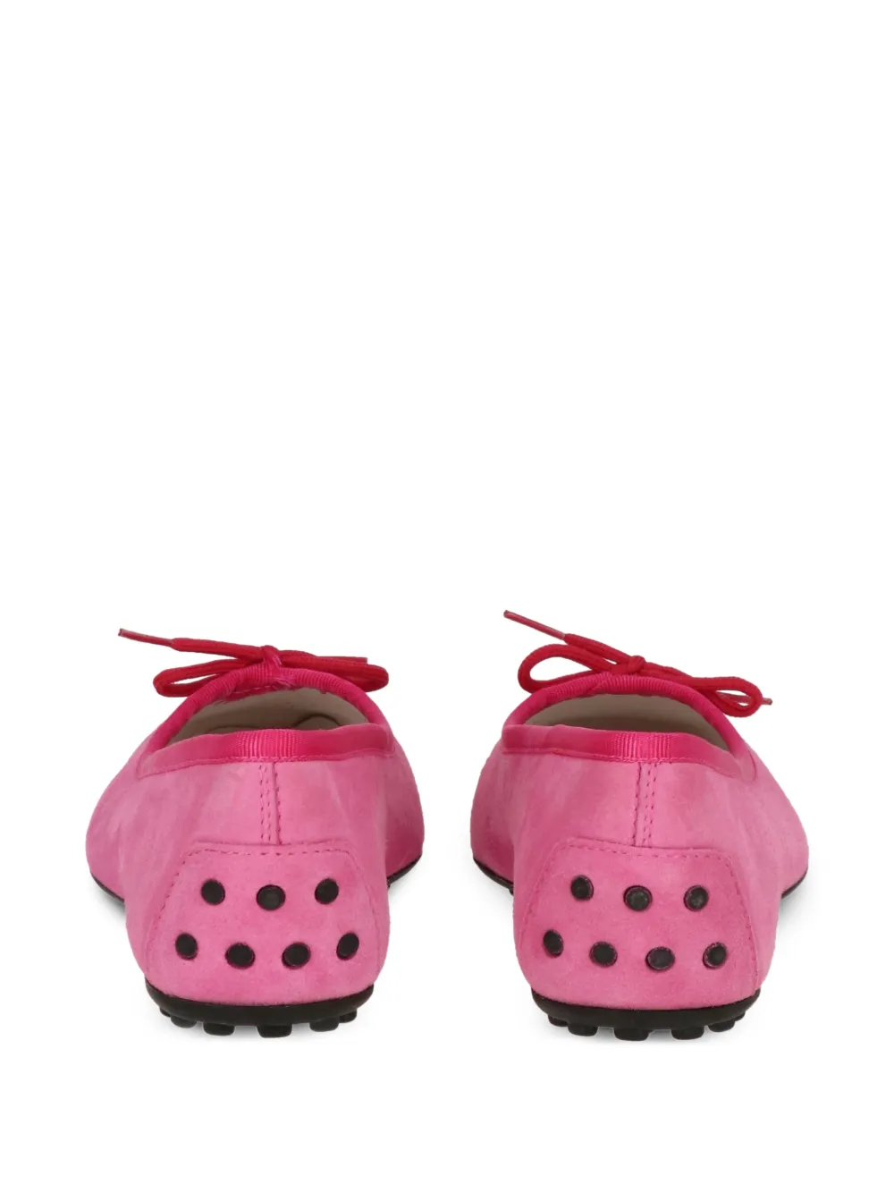Tod's Kids Gommino bow-detail ballet flats Roze