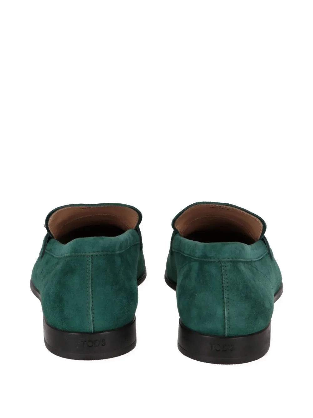 Tod's T Timeless suede loafers Groen