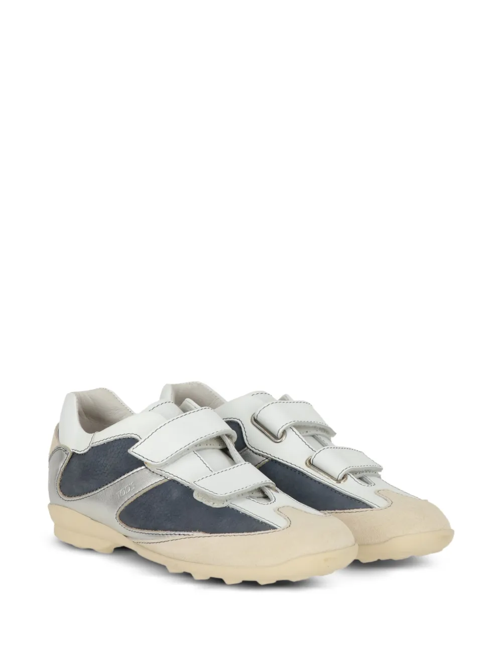 Tod's Kids touch-strap panelled sneakers Zilver