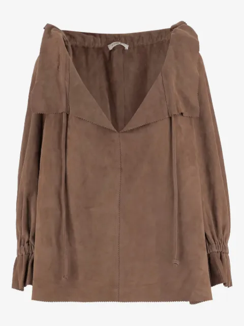 By Malene Birger Dicte ruffled drawstring blouse