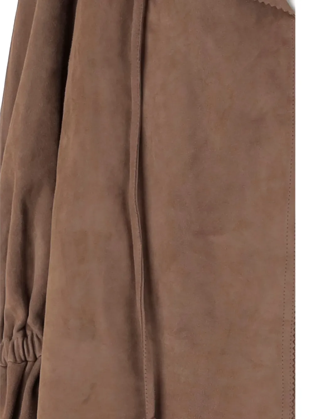 By Malene Birger Dicte blouse met ruches en trekkoord Bruin