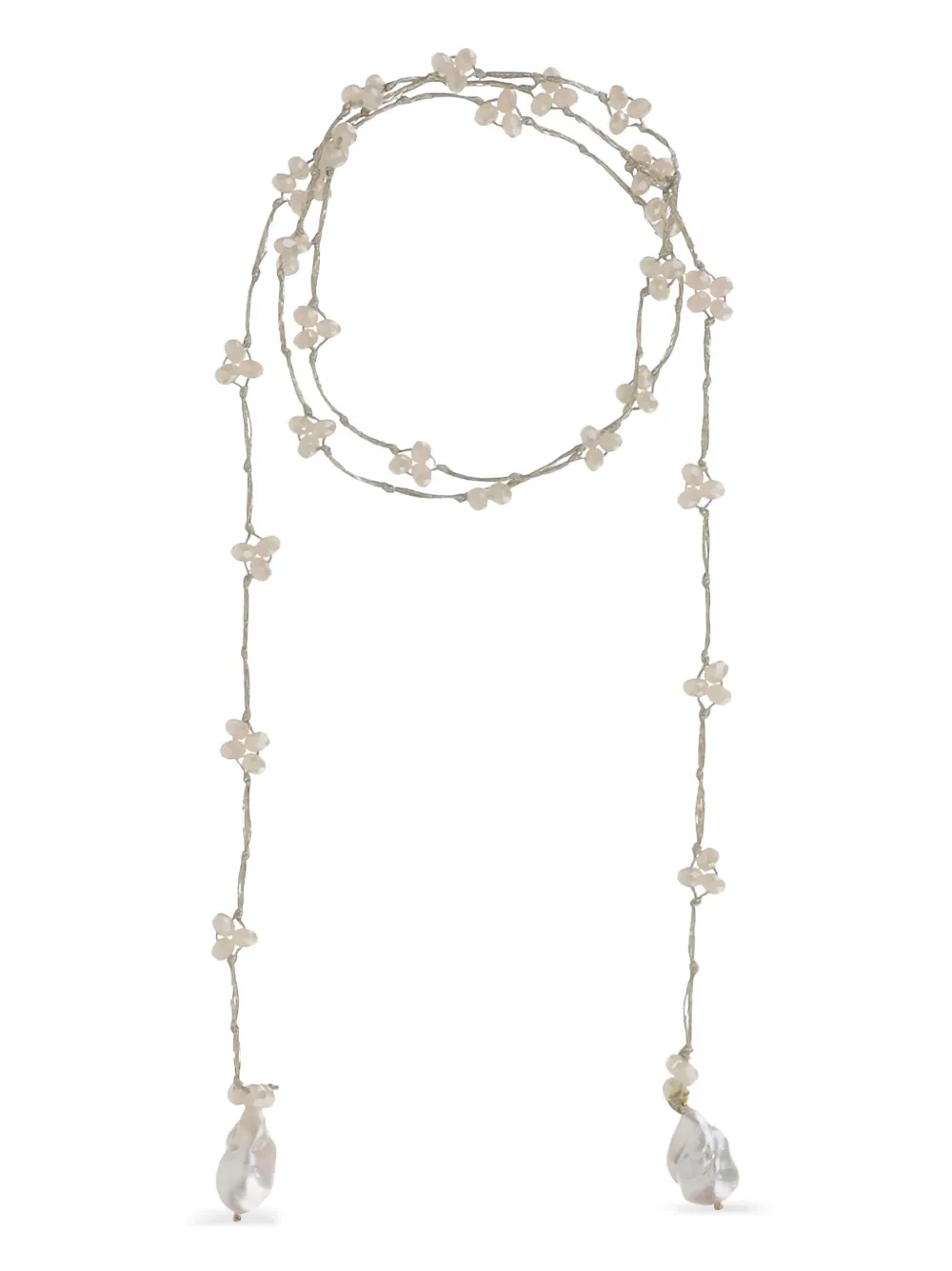 Mela embellished necklace - Weiß