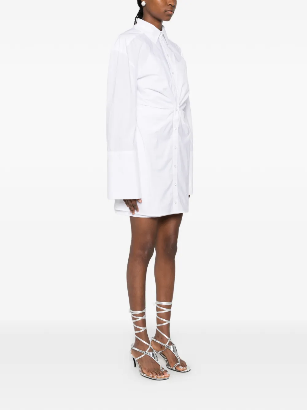 ROTATE BIRGER CHRISTENSEN Geknoopte blousejurk Wit