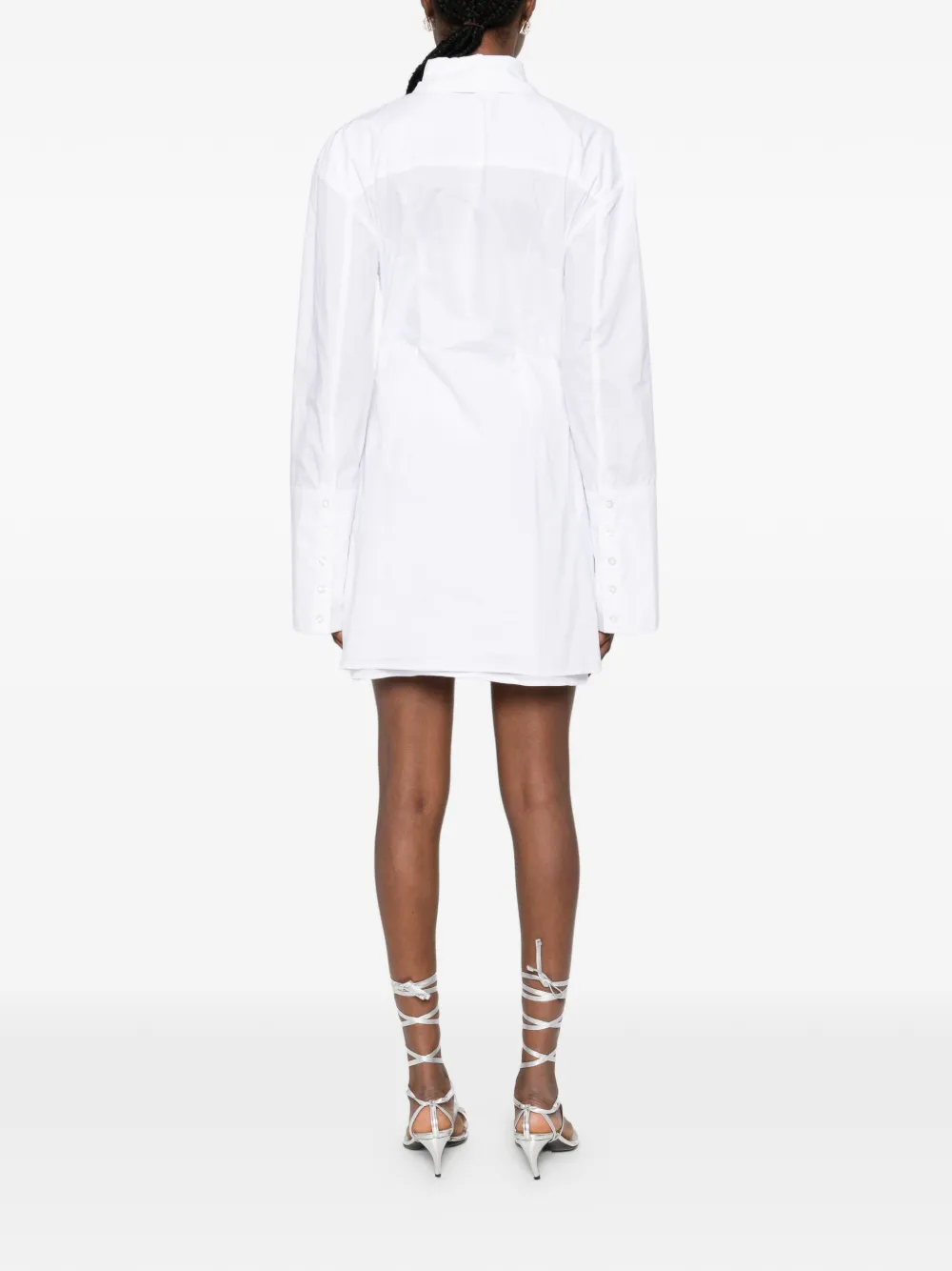 ROTATE BIRGER CHRISTENSEN Geknoopte blousejurk Wit