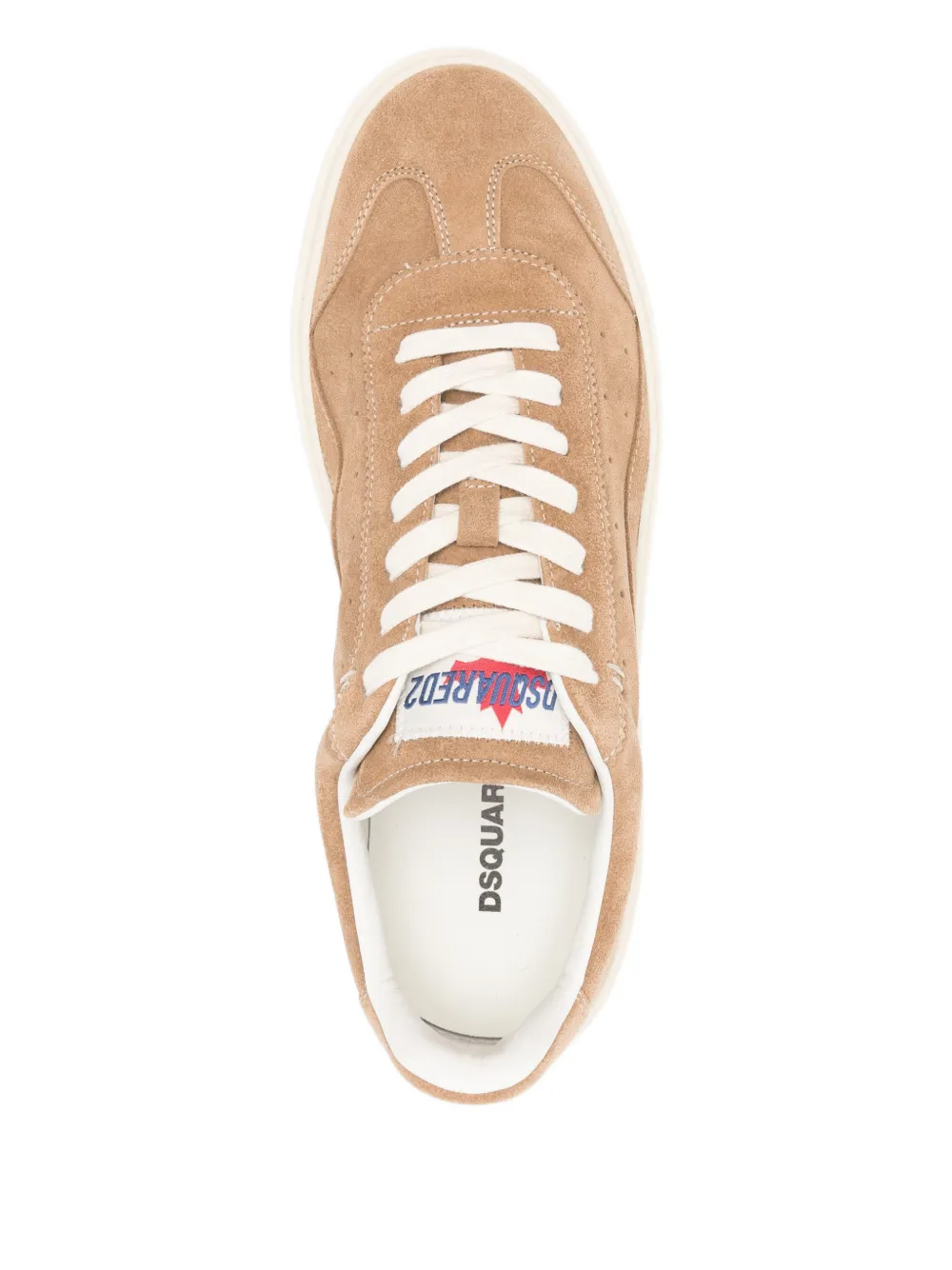 DSQUARED2 Rider leather sneakers Bruin