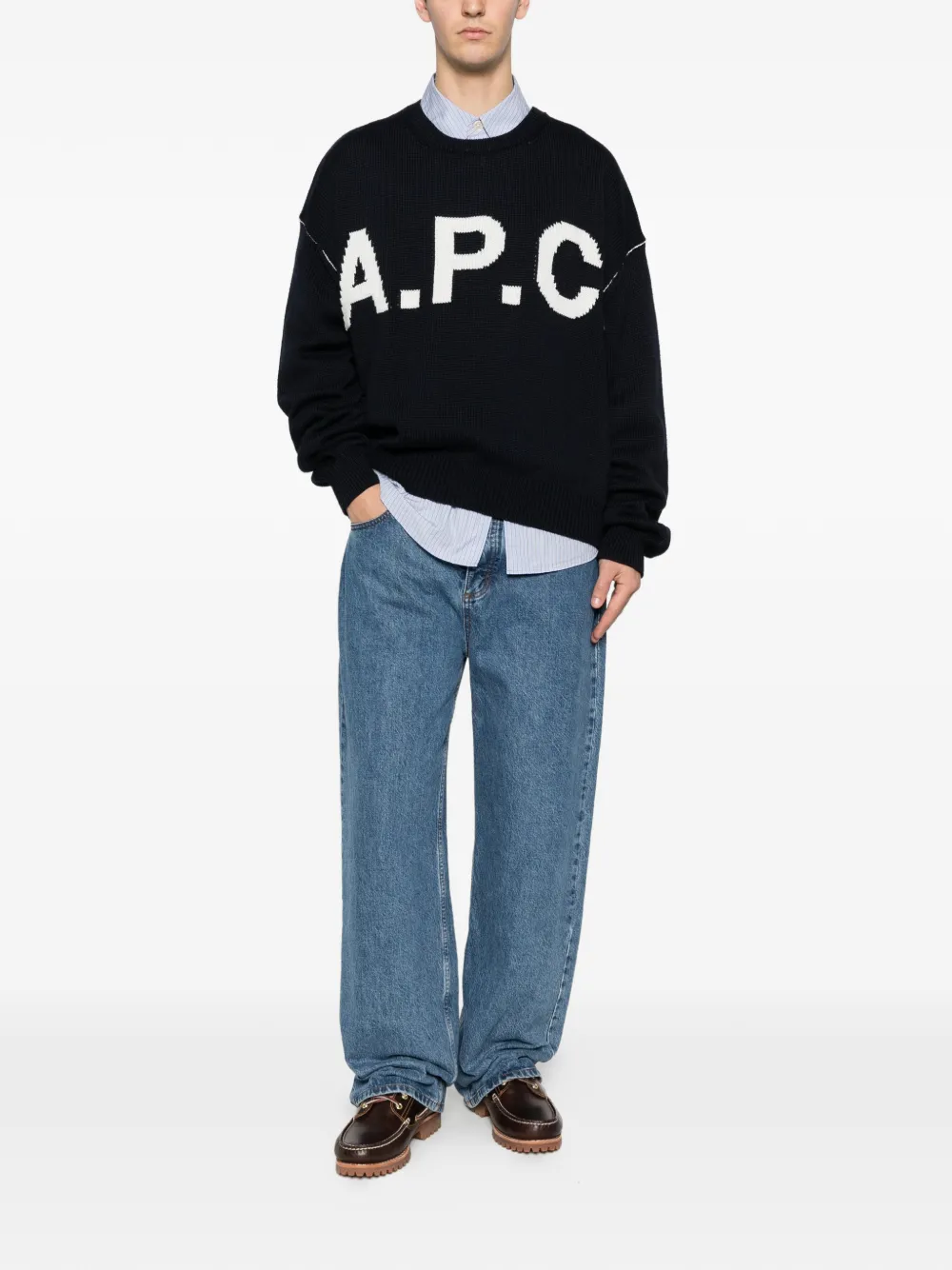 A.P.C. logo-lettering sweater | Knitted Sweaters | Image 2