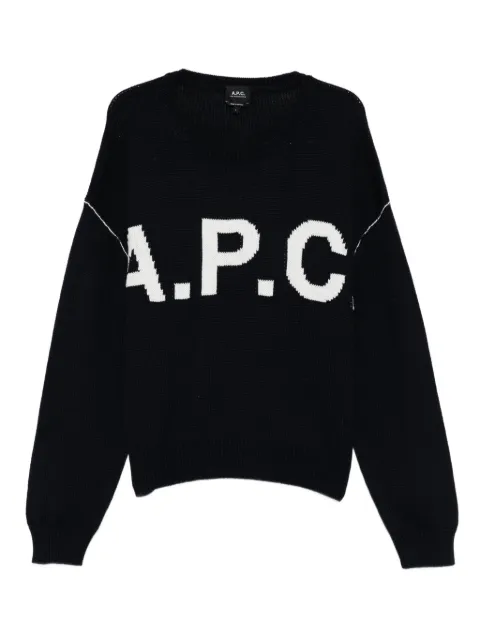 A.P.C. logo-lettering sweater