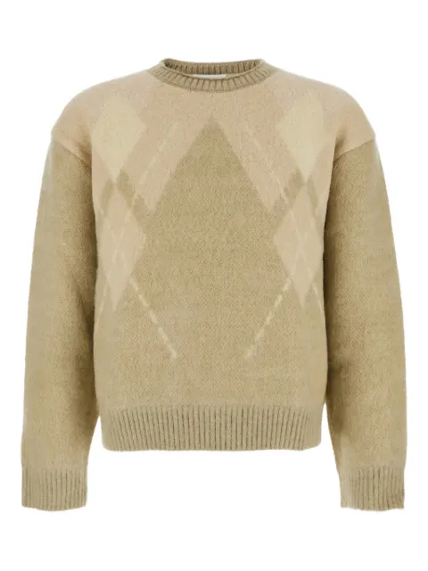 COOR Argyle crew-neck sweater