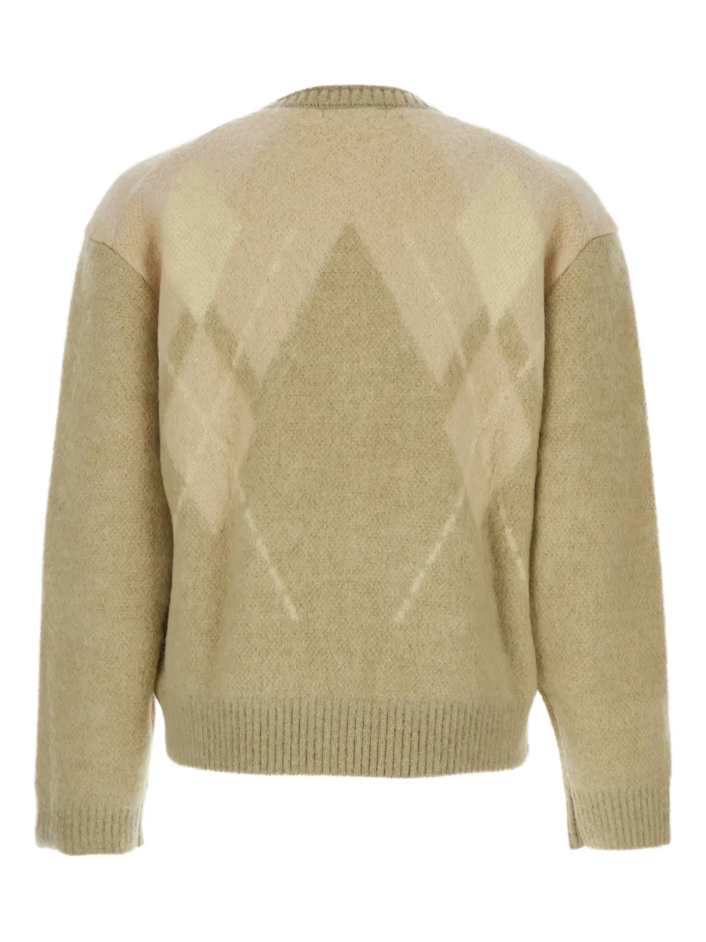 COOR Argyle crew-neck sweater - Beige