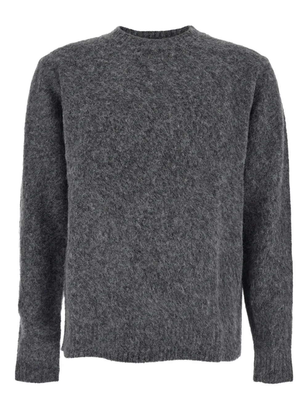 COOR ribbed-trims crew-neck sweater - Grigio