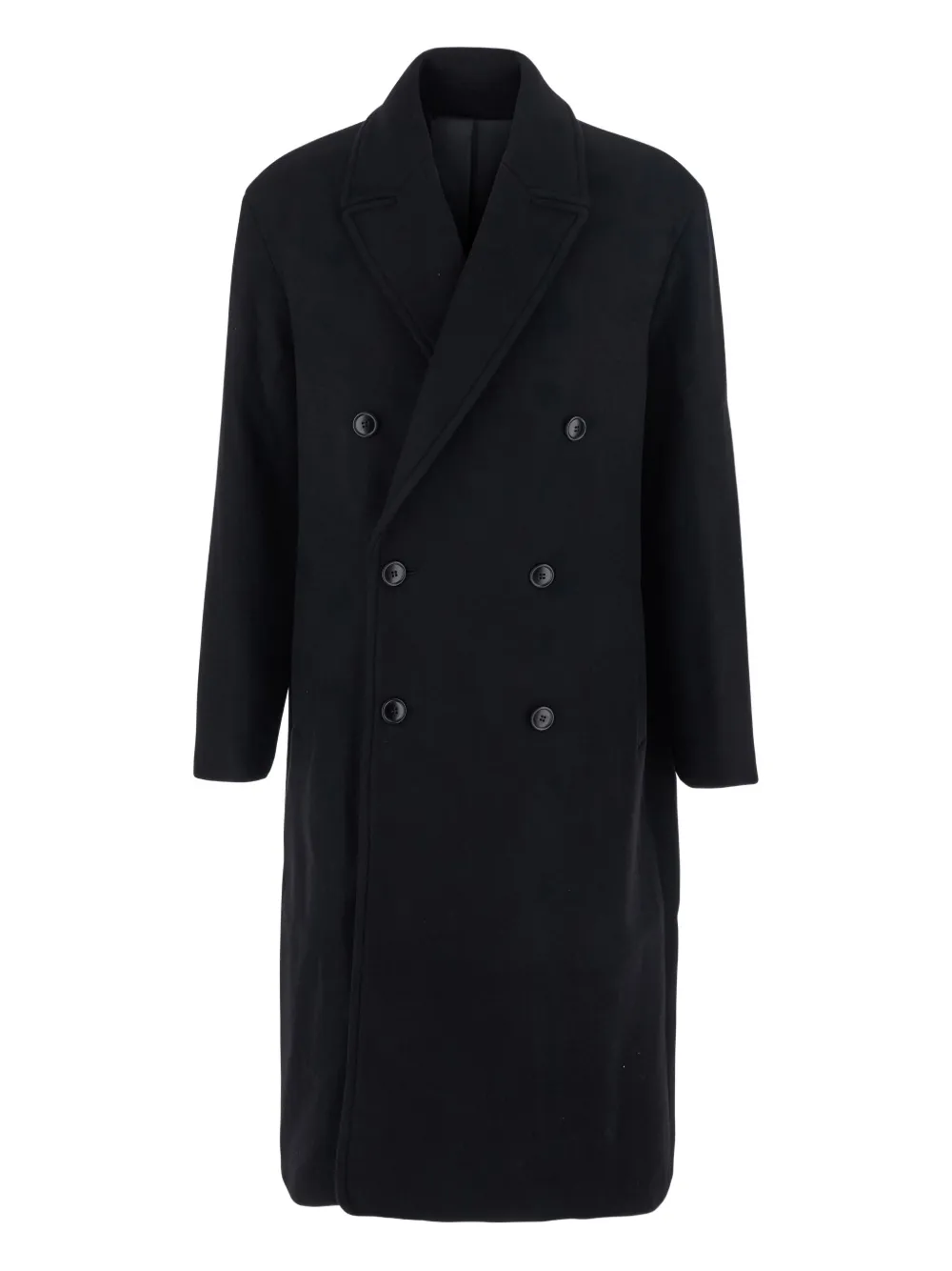 COOR double-breasted notch-lapels coat | Black | Image 1